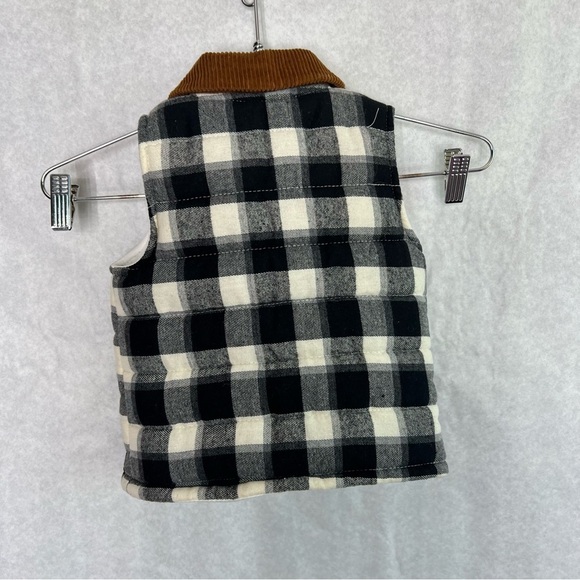 Mud Pie Baby Vest Plaid Corduroy Small 12-18 Months - Picture 2 of 4